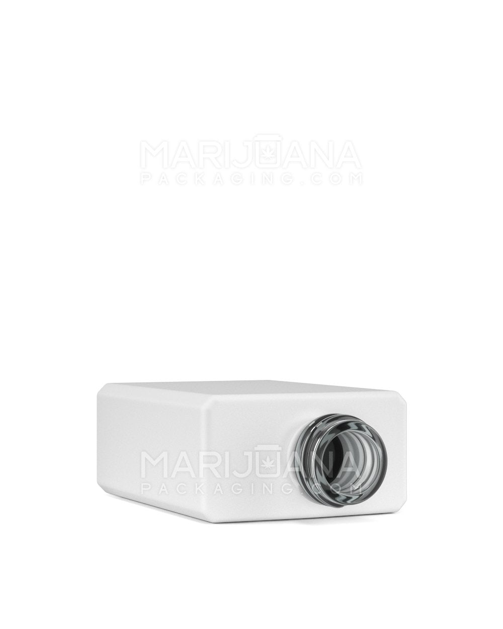 Child Resistant | Rectangular Glass Tincture Bottles w/ White Ribbed Dropper Cap | 30mL - Matte White | Sample - 7