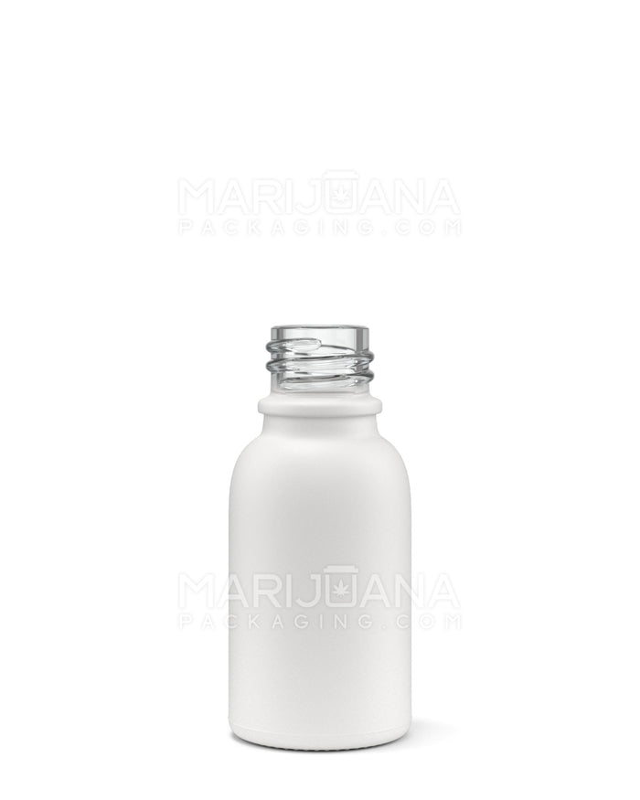 Glass Tincture Bottles | 15mL - Matte White | Sample Image