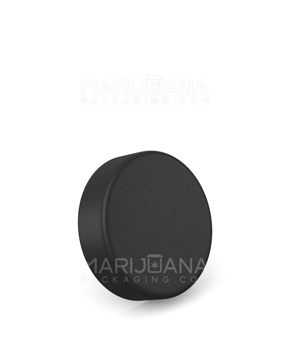 Smooth Screw Top Plastic Caps w/ Foam Liner | 50mm - Matte Black | Sample - 1