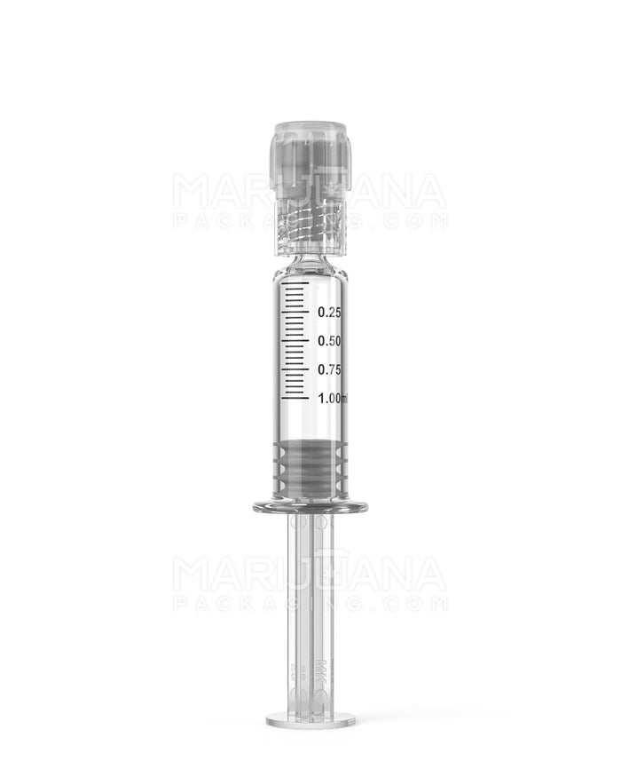 Child Resistant & Luer Lock Glass Dab Applicator Syringes | 1mL - 0.25mL Increments | Sample Image