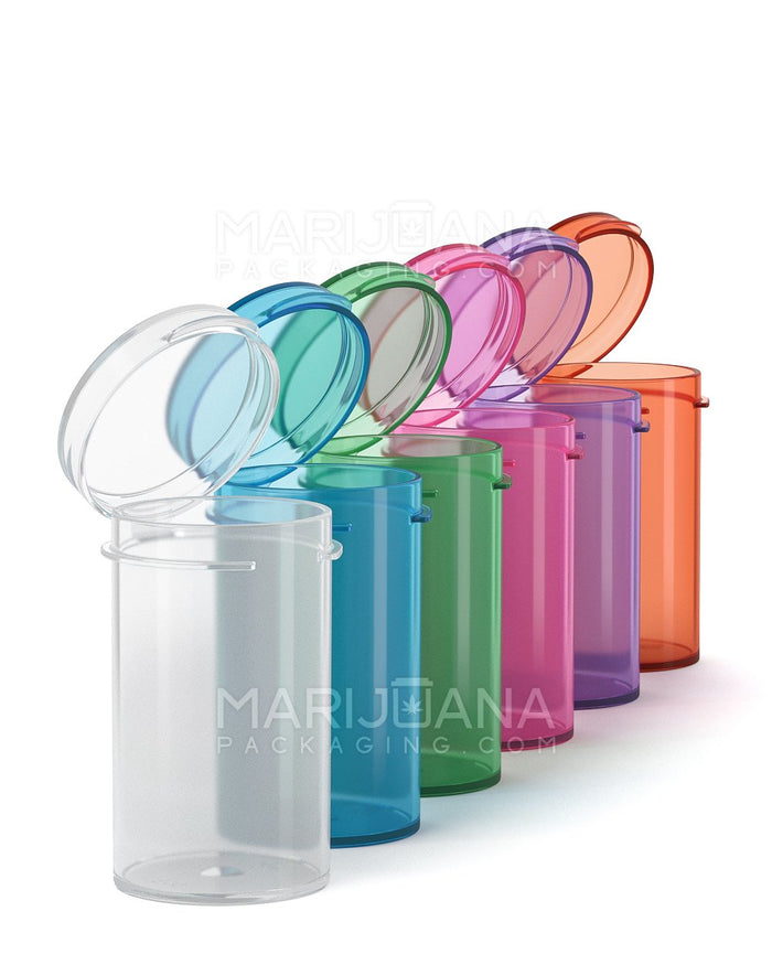 Assorted Colors Dram Hinged Lid Vials | 6dr - 1g | Sample Image