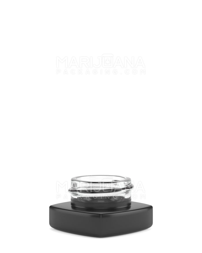 Matte Black Glass Pillow Concentrate Jar | 32mm - 5mL | Sample Image