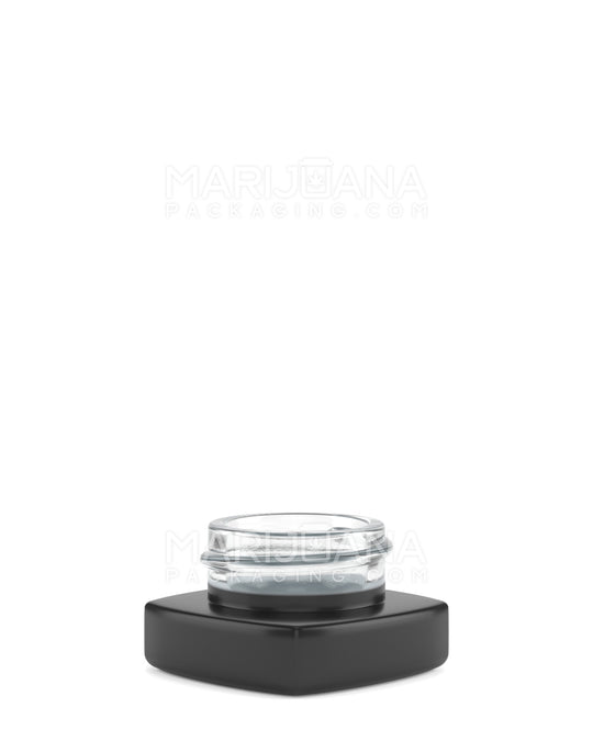 Matte Black Glass Pillow Concentrate Jar w/ White Interior | 32mm - 5mL | Sample