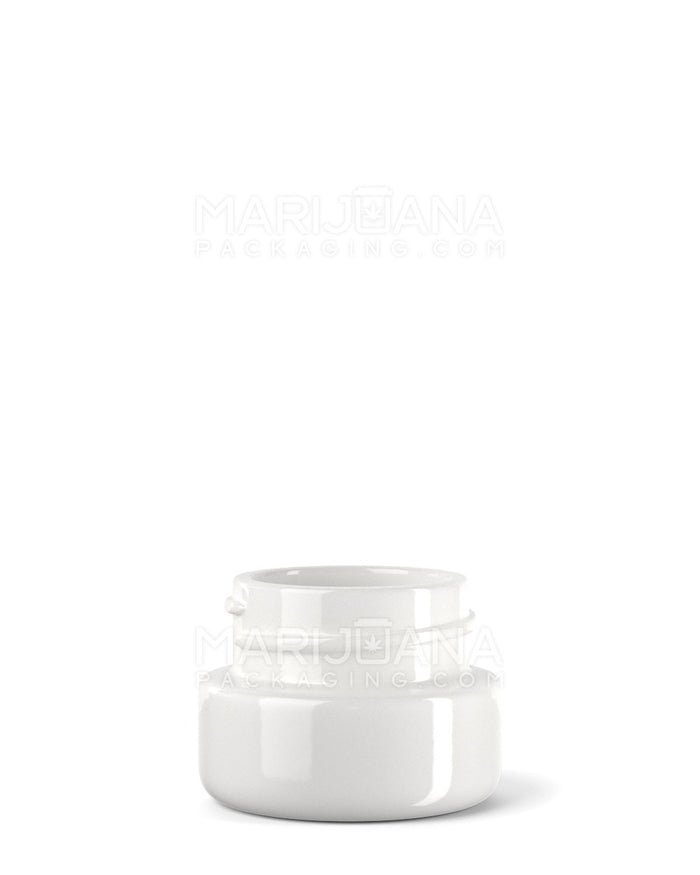 Glossy White Glass Concentrate Containers | 29mm - 5mL | Sample Image