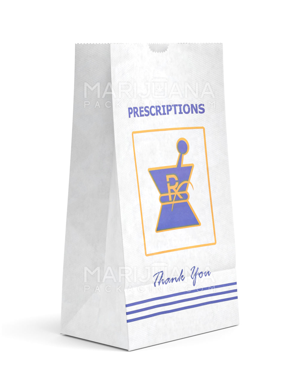 Pharmacy Prescription Bags | X Large - Kraft | Sample - 1