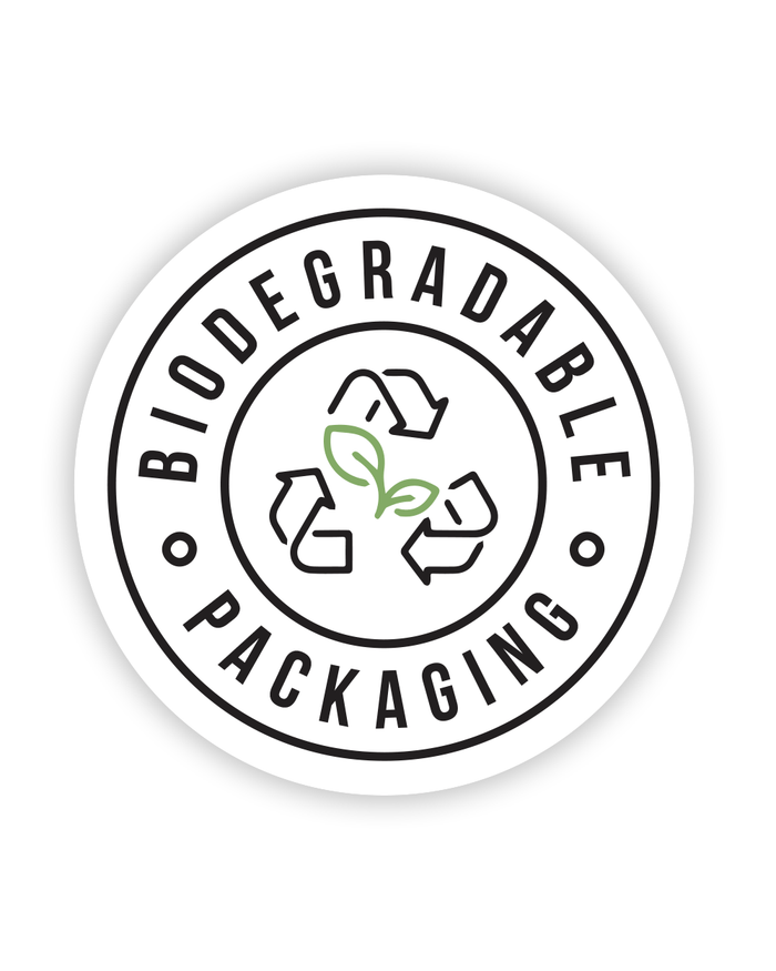 Biodegradable Packaging Universal Labels | 1.0in - Circle - 1000 Count Image