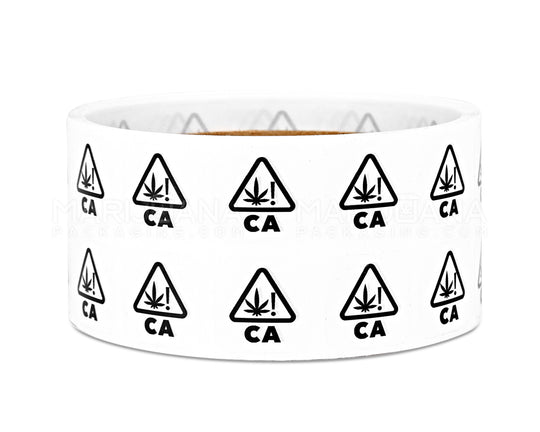 California Universal Product Symbol Clear Labels | .75in x .75in - Square - 1000 Count - 3