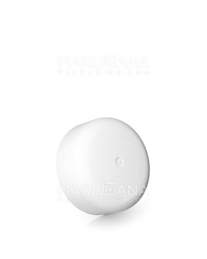 Child Resistant | Smooth Push Down & Turn Plastic Caps w/ Foam Liner | 28mm - Matte White - 504 Count Image