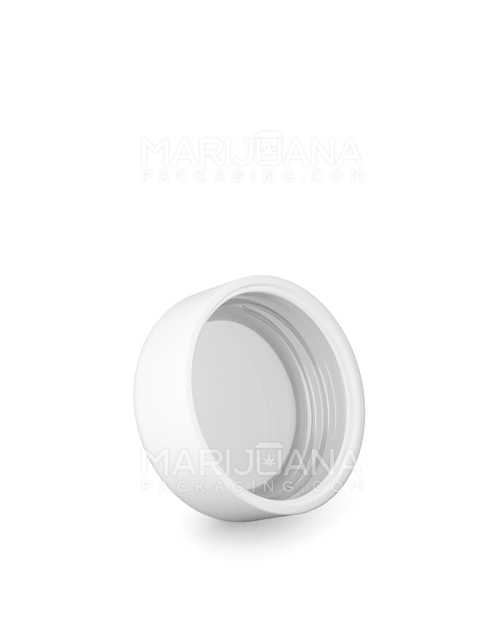 Child Resistant | Smooth Push Down & Turn Plastic Caps w/ Foam Liner | 28mm - Matte White - 504 Count - 2