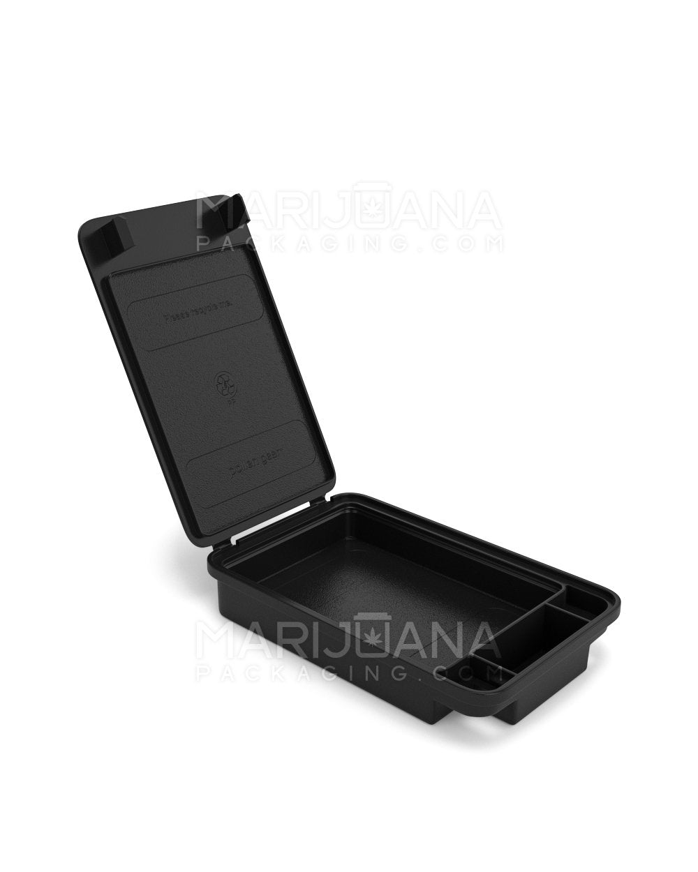 Child Resistant Snap Box Edible & Pre-Roll Joint Case | Medium - Black Plastic | Sample - 1