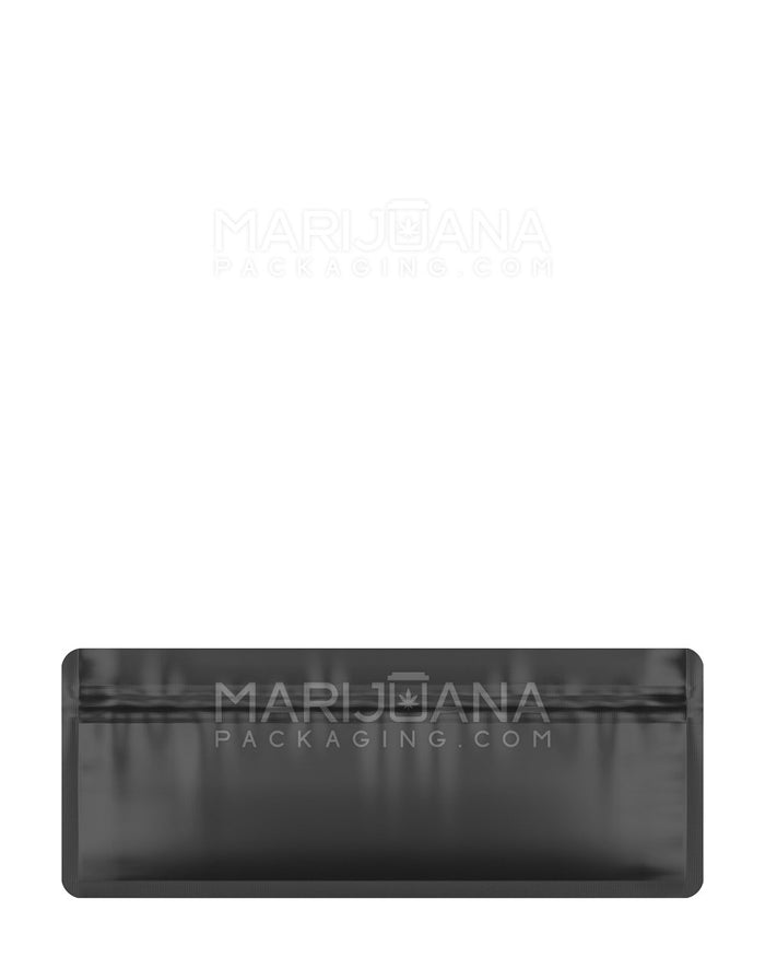 Tamper Evident Matte Black Mylar Bags for Pre-Roll/Syringe | 7in x 2.7in - 2g | Sample Image