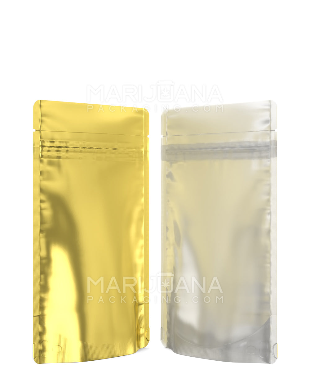 Tamper Evident | Matte Gold Vista Mylar Bag | 4in x 6.5in - 7g - 1000 Count - 2