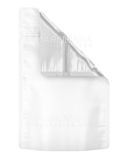 Tamper Evident Matte White Vista Mylar Bags | 6in x 9.3in - 28g | Sample - 1