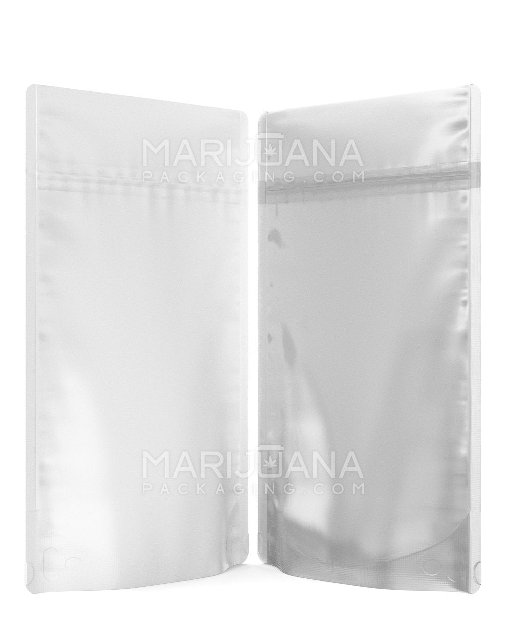 Tamper Evident Matte White Vista Mylar Bags | 5in x 8.1in - 14g | Sample - 2