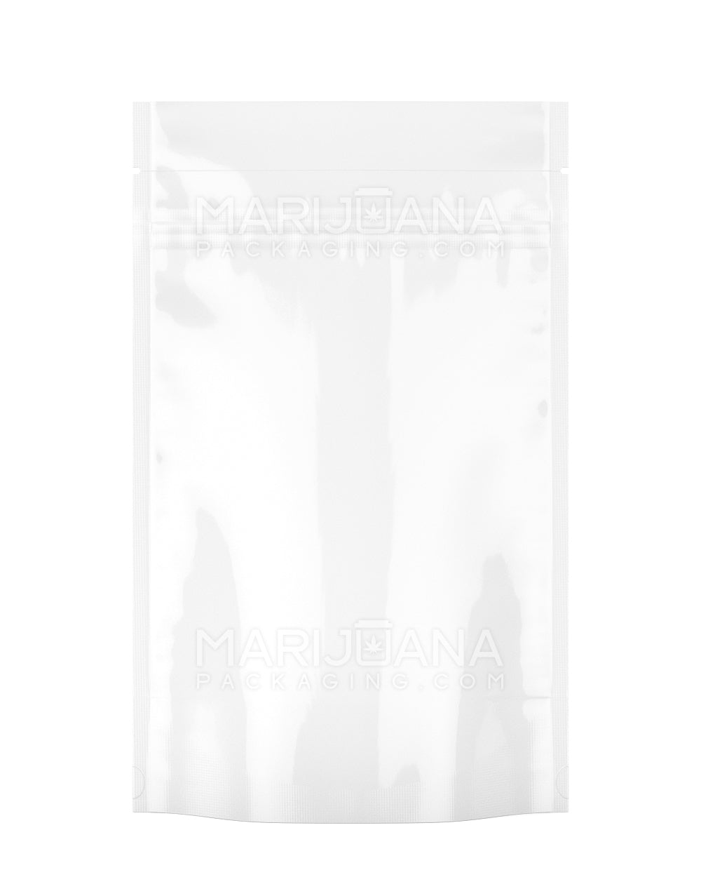 Tamper Evident | Glossy White Mylar Bag | 5in x 8.1in - 14g | Sample - 1