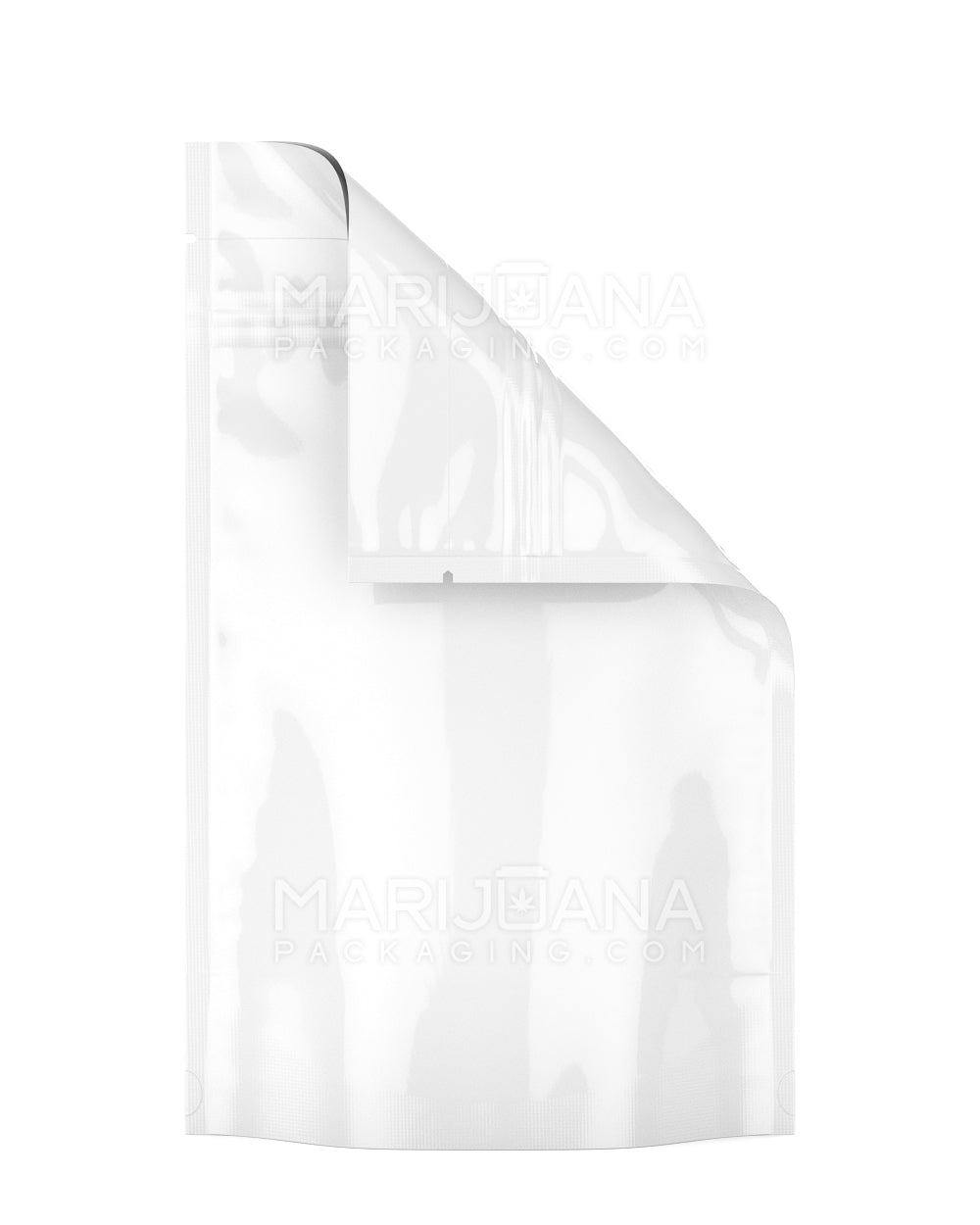 Tamper Evident | Glossy White Mylar Bag | 5in x 8.1in - 14g - 1000 Count - 3