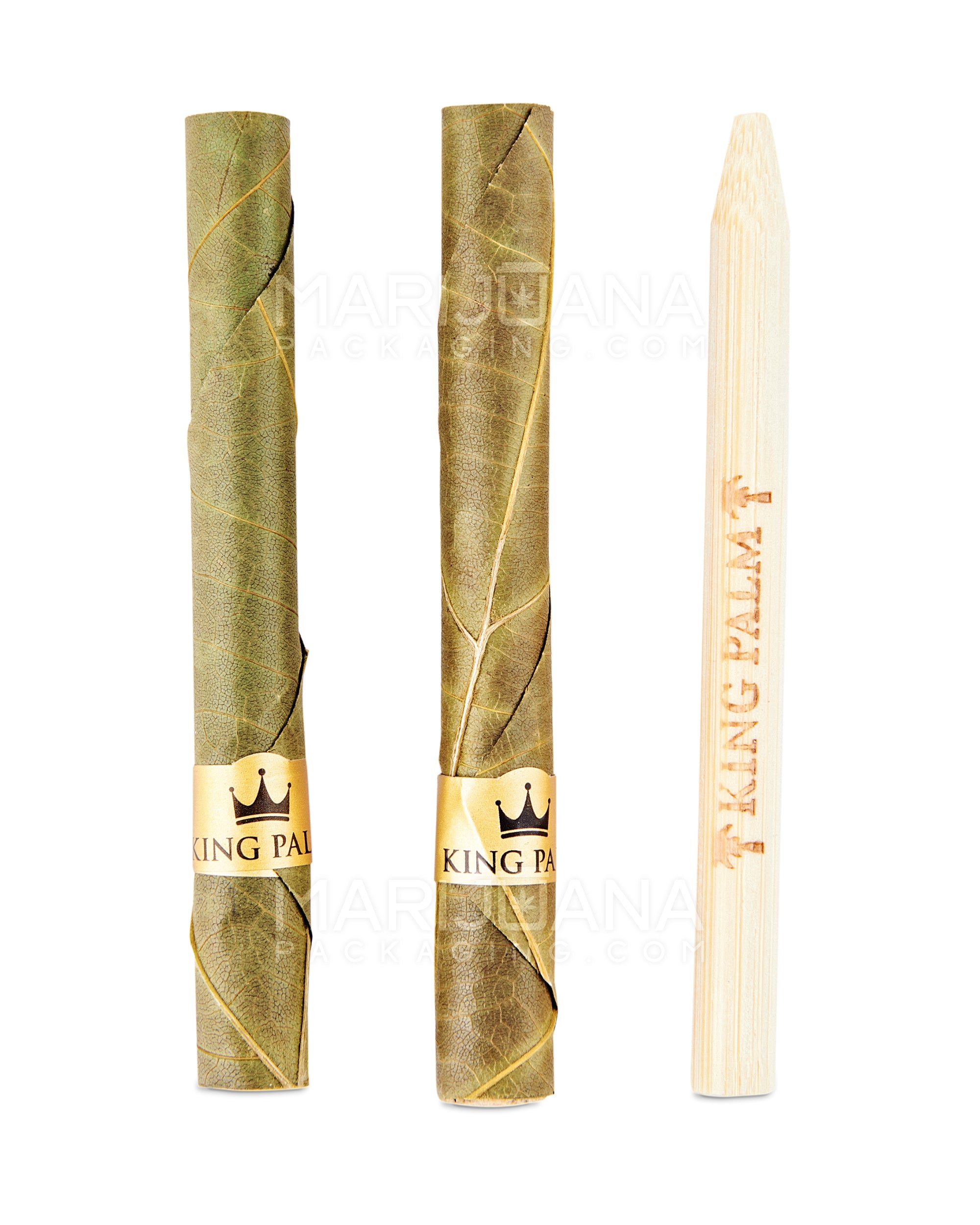 KING PALM | 'Retail Display' Mini Green Natural Leaf Blunt Wraps | 84mm - Mango OG - 20 Count - 5