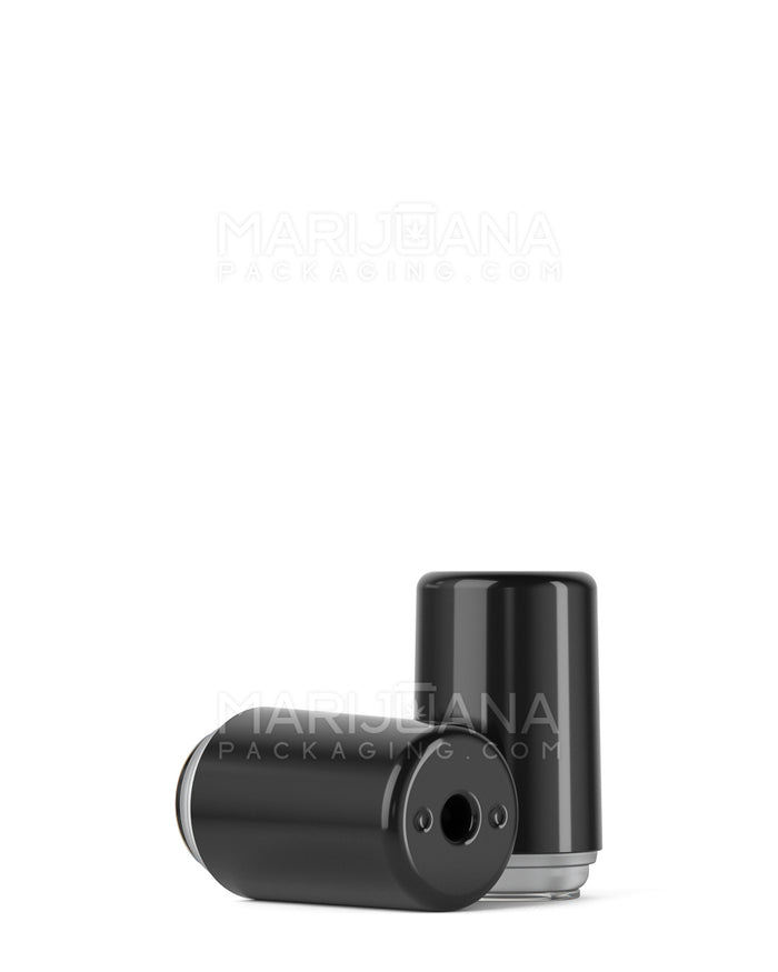 RAE Round Vape Mouthpiece for Hand Press Plastic Cartridges | Black Plastic - Hand Press | Sample Image