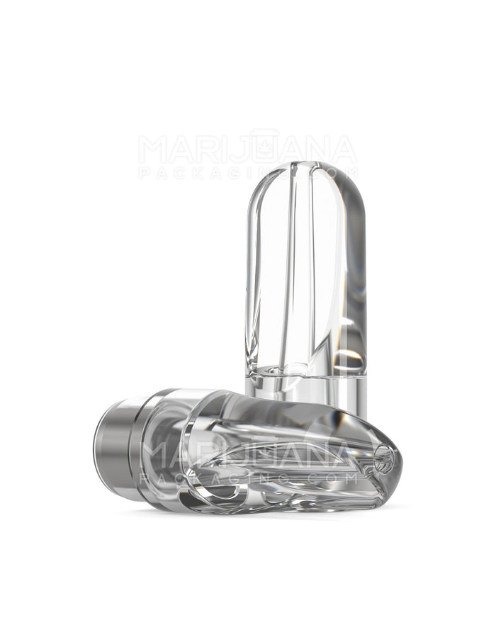 AVD Flat Mouthpiece for Plastic Cartridge | Clear Plastic - Press On | Sample Image