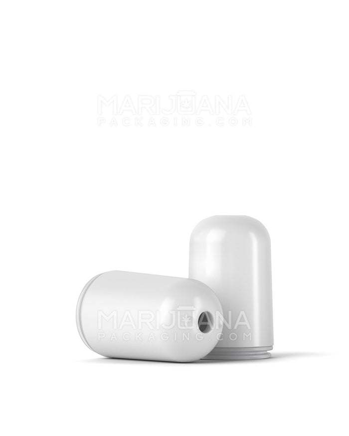 AVD Round Mouthpiece for Glass Cartridge | White Plastic - Screw On | Sample Image