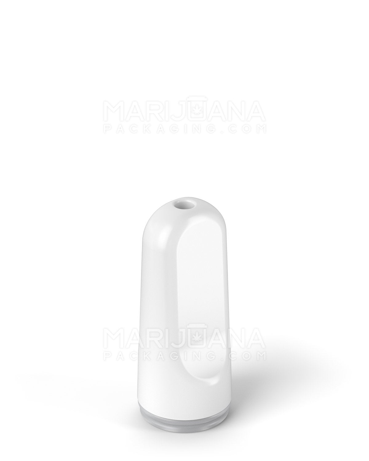 AVD | Flat Vape Mouthpiece for GoodCarts Glass Cartridges | White Ceramic - Screw On - 600 Count - 3