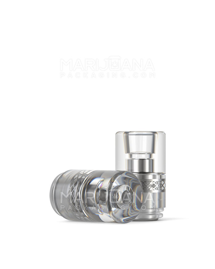 AVD Barrel Mouthpiece for Glass Cartridge | Clear Plastic- Screw On | Sample Image