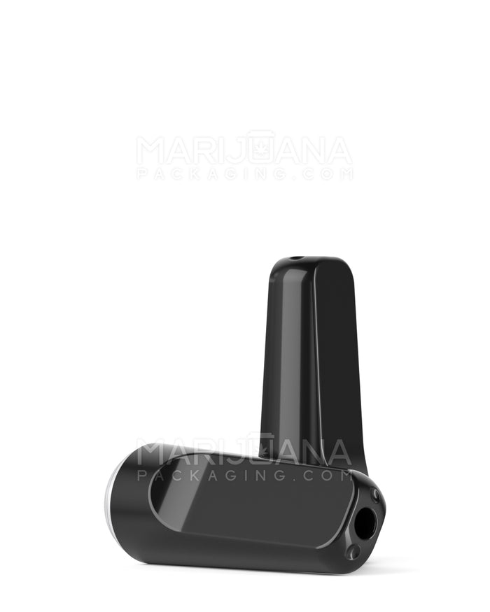 RAE Flat Vape Mouthpiece for Screw On Plastic Cartridges | Black Plastic - Screw On | Sample Image