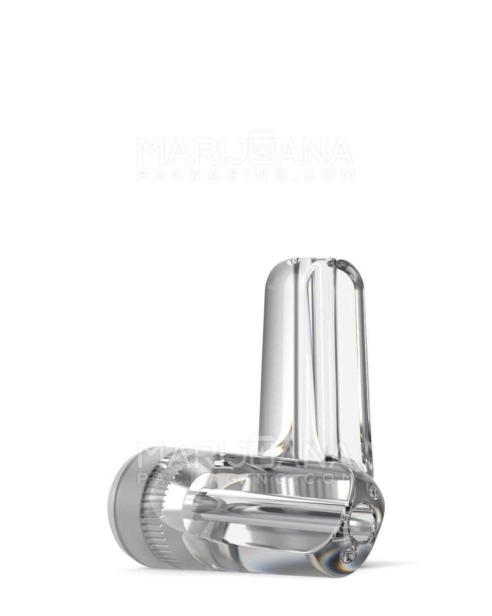 RAE Flat Vape Mouthpiece for Screw On Plastic Cartridges | Clear Plastic - Screw On | Sample - 1