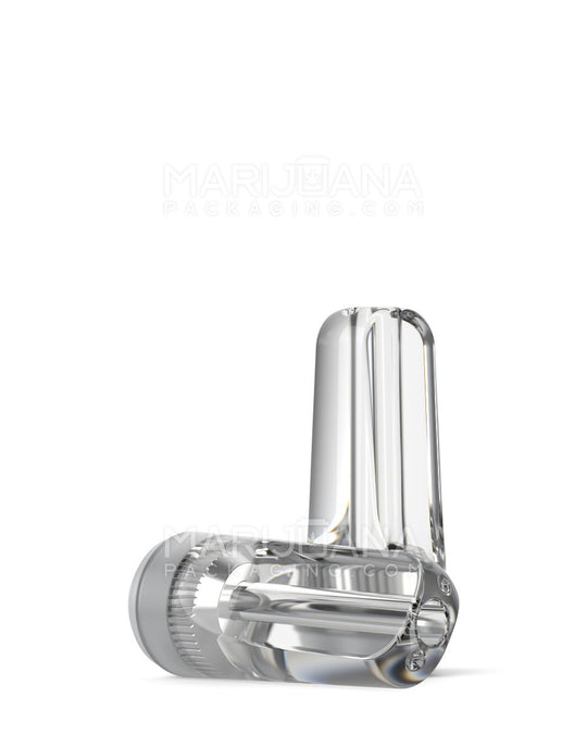 RAE Flat Vape Mouthpiece for Screw On Plastic Cartridges | Clear Plastic - Screw On | Sample - 1
