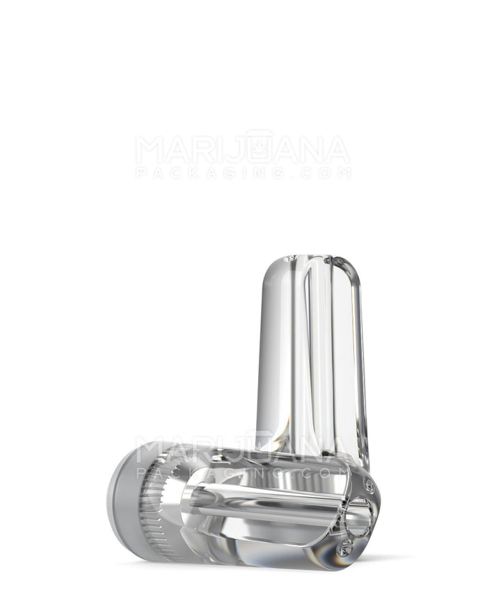 RAE Flat Vape Mouthpiece for Screw On Plastic Cartridges | Clear Plastic - Screw On | Sample Image