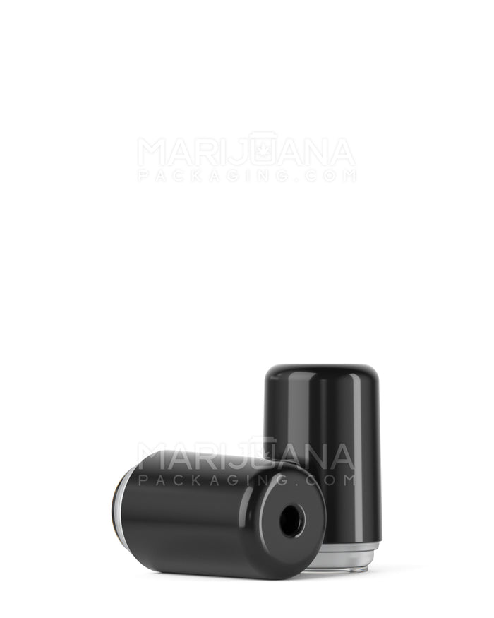 RAE | Round Vape Mouthpiece for Hand Press Ceramic Cartridges | Black Ceramic - Hand Press - 400 Count Image