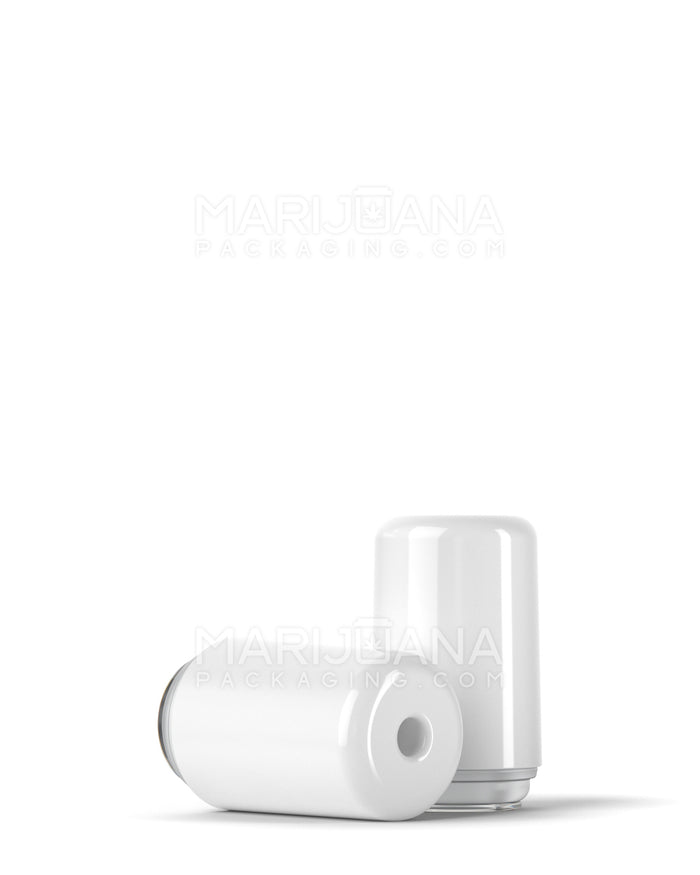 RAE Round Vape Mouthpiece for Hand Press Ceramic Cartridges | White Ceramic - Hand Press | Sample Image