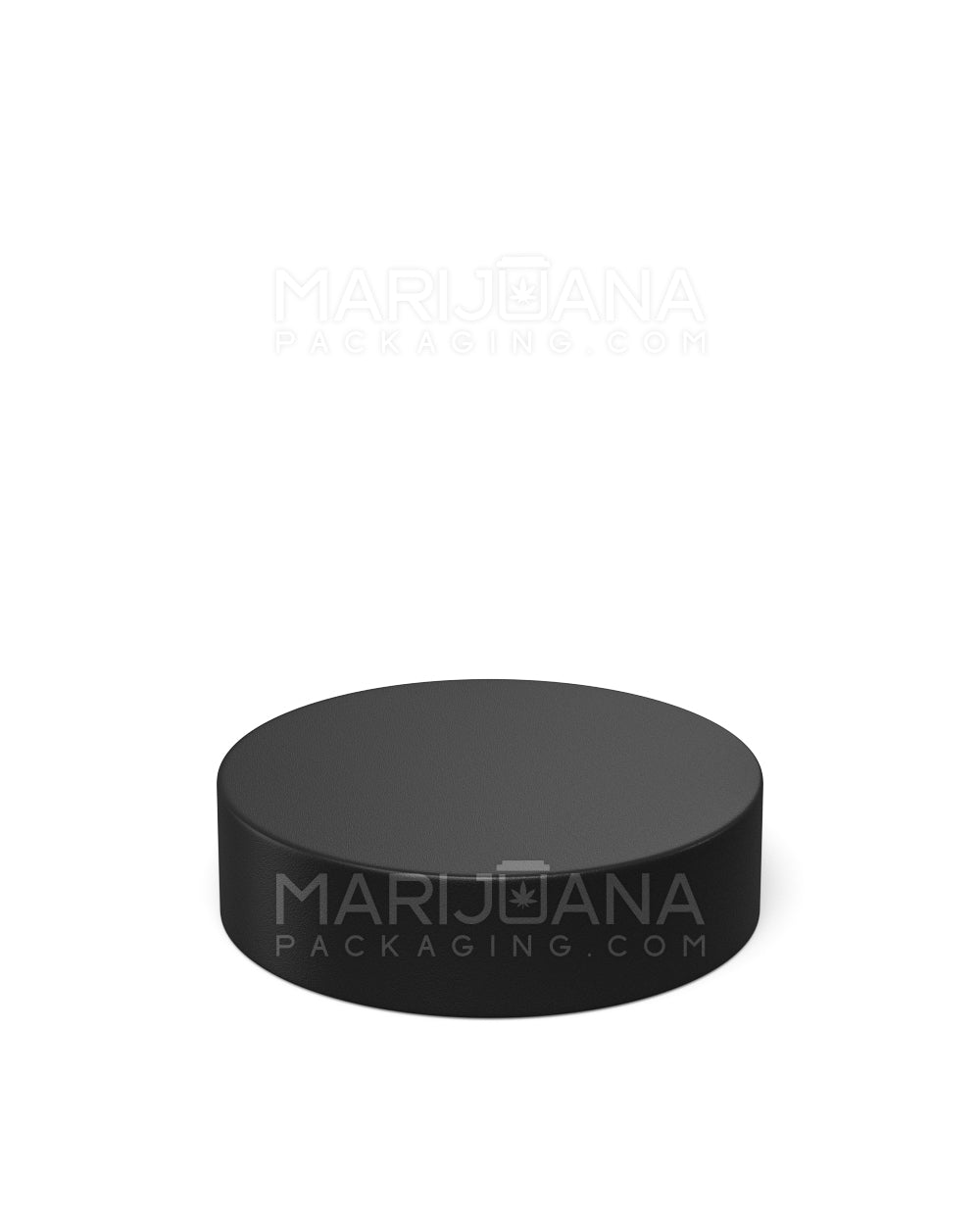 Child Resistant Smooth Push Down & Turn Plastic Caps w/ Foam Liner | 53mm - Matte Black | Sample - 3