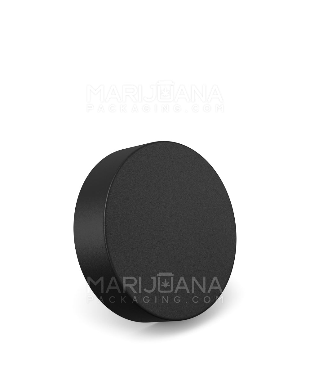 Child Resistant Smooth Push Down & Turn Plastic Caps w/ Foam Liner | 53mm - Matte Black | Sample - 1