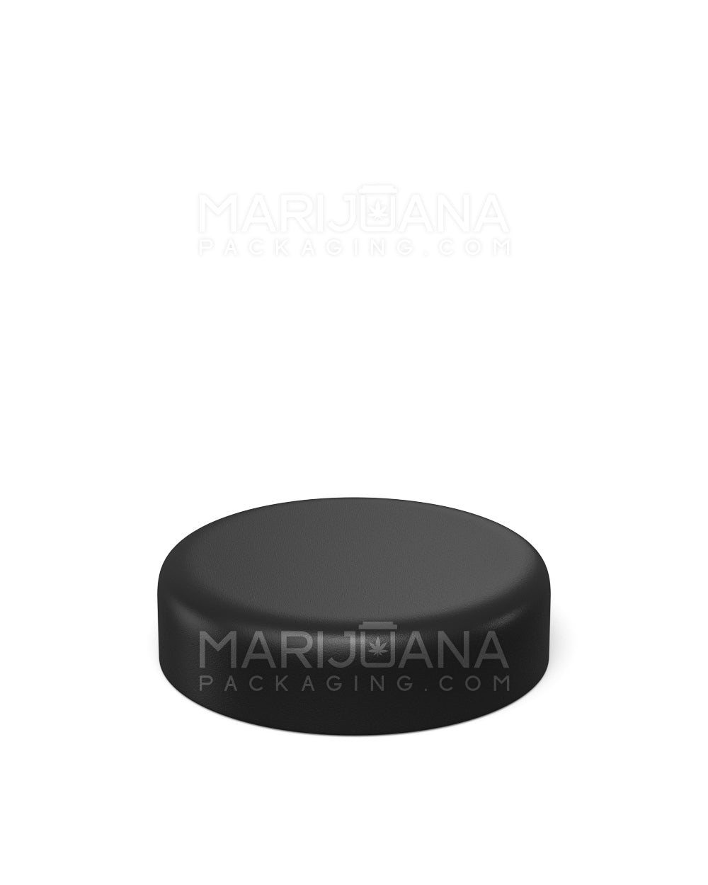 Child Resistant Dome Push Down & Turn Plastic Caps w/ Foam Liner | 53mm - Matte Black | Sample - 3