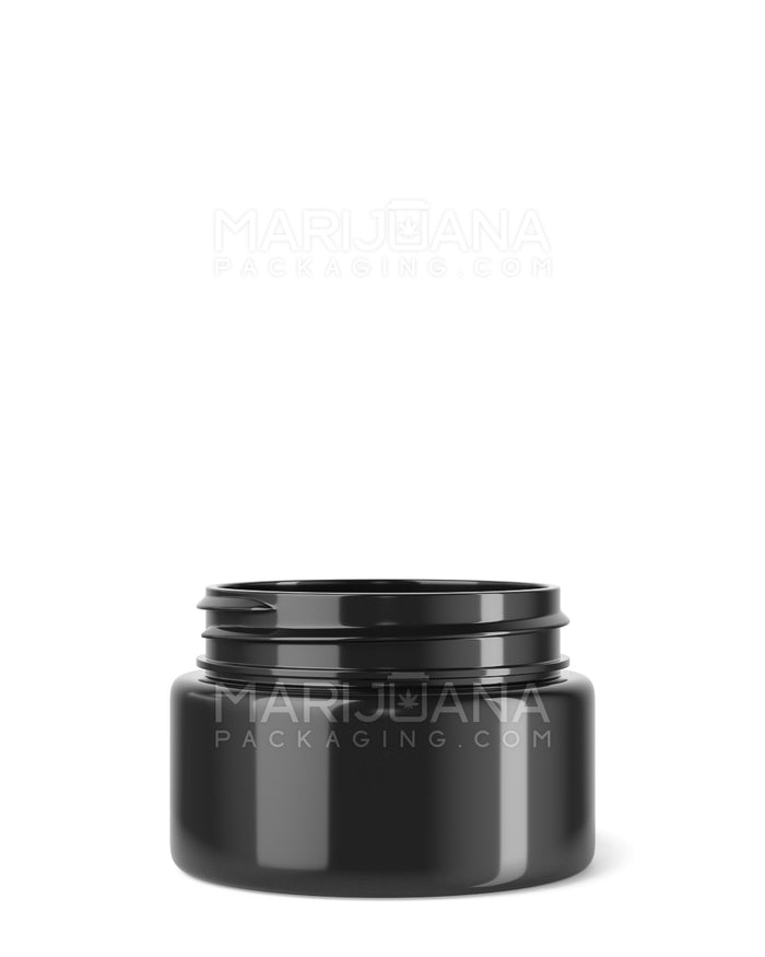 Straight Sided Black Plastic Jars | 53mm - 2oz | Sample Image