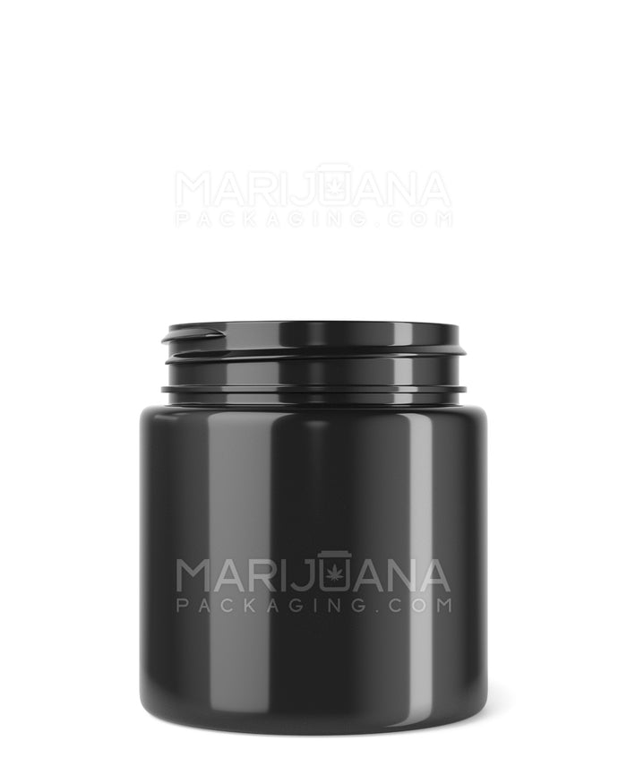 Straight Sided Black Plastic Jars | 53mm - 4oz | Sample Image