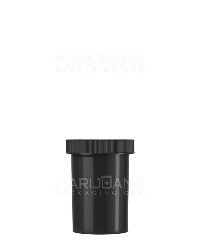 Child Resistant Opaque Black Push Down & Turn Cap Vial | 20dr - 3.5g | Sample Image