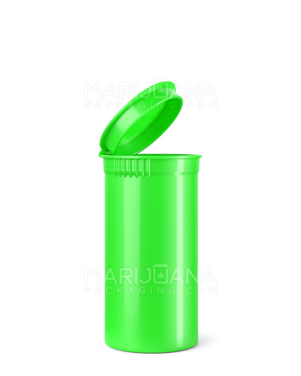 Child Resistant Opaque Lime Pop Top Bottles | 13dr - 2g | Sample - 1