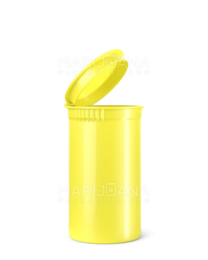 Child Resistant Opaque Lemon Pop Top Bottles | 19dr - 3.5g | Sample Image