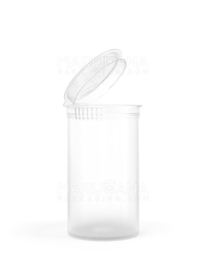 Child Resistant & Sustainable 100% Biodegradable Clear Pop Top Bottles | 19dr - 3.5g | Sample Image