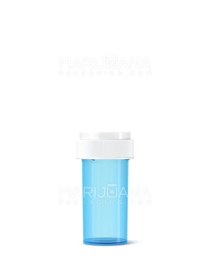 Child Resistant Blue Reversible Cap Vials | 13dr - 2g | Sample Image