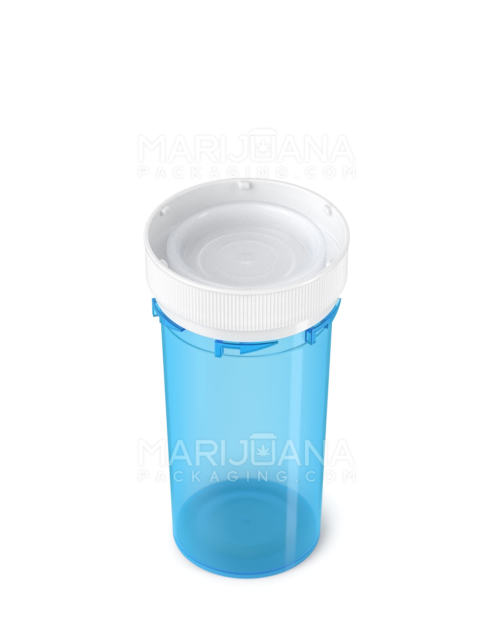 Child Resistant | Blue Reversible Cap Vials | 40dr - 10g - 150 Count - 5