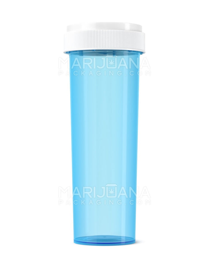 Child Resistant Blue Reversible Cap Vials | 60dr - 14g | Sample Image