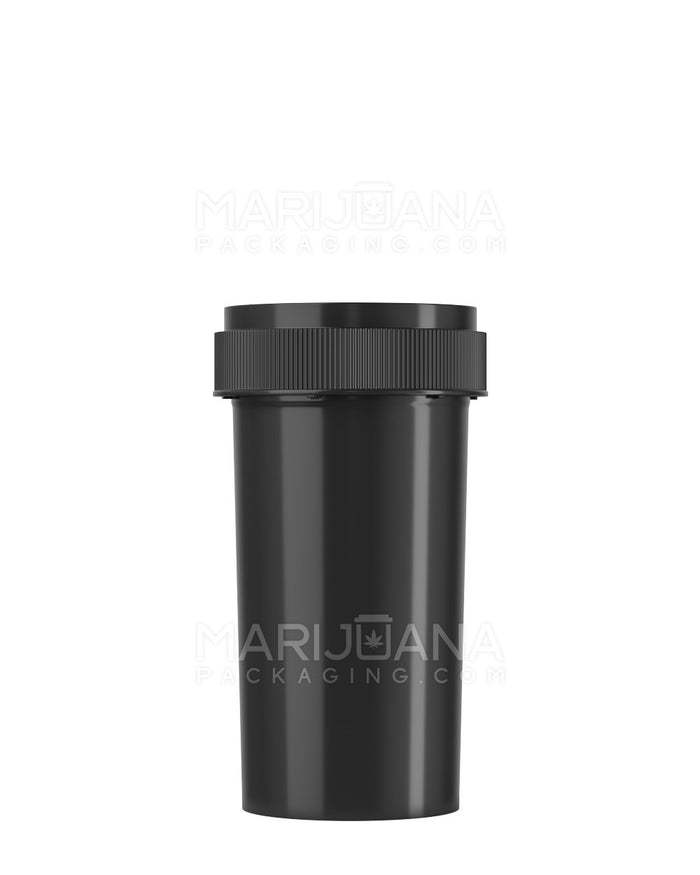 Child Resistant Black Reversible Cap Vials | 40dr - 10g | Sample Image