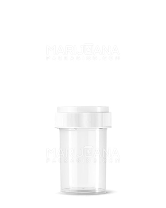 Child Resistant Clear Reversible Cap Vials | 20dr - 3.5g | Sample - 1