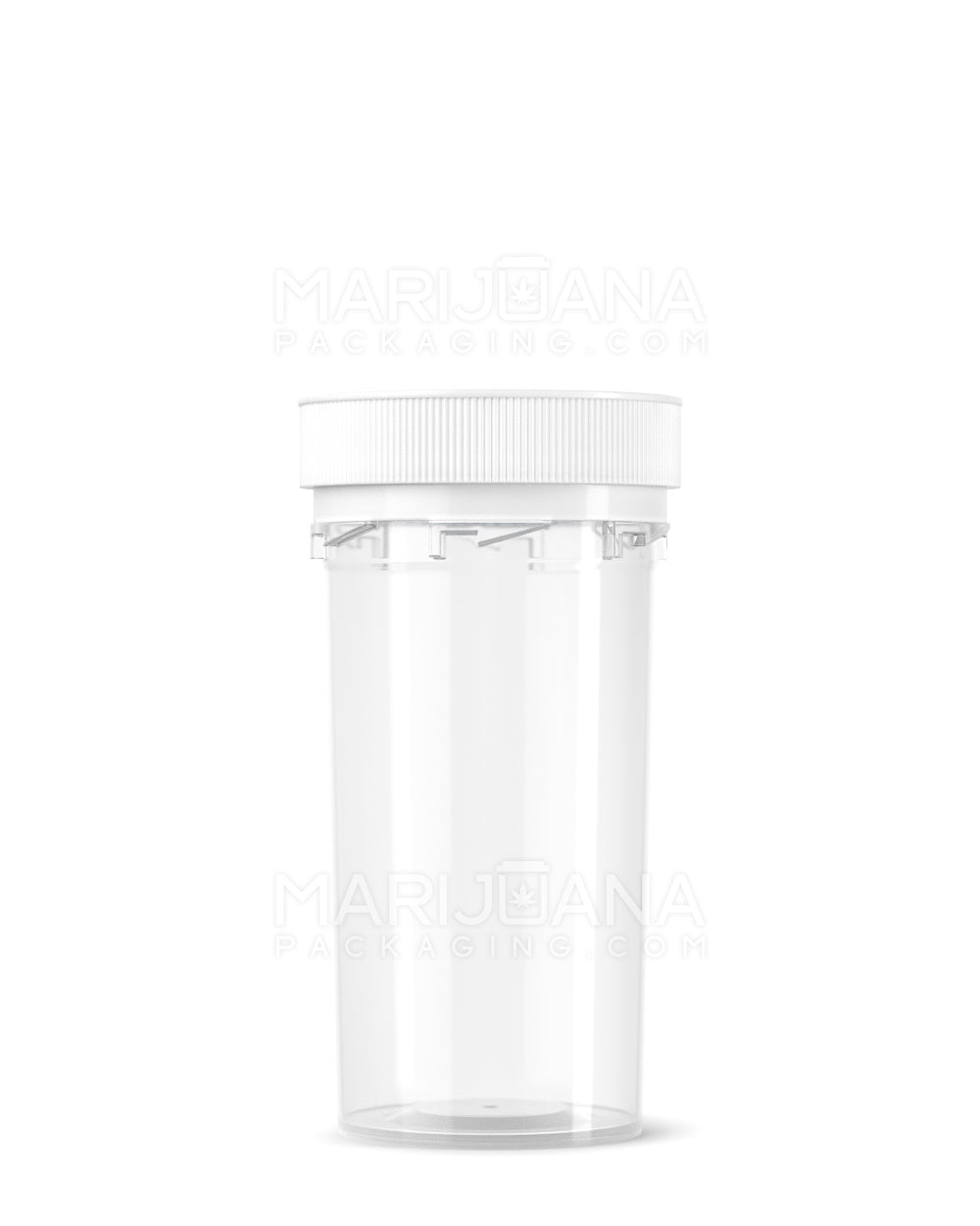 Child Resistant | Clear Reversible Cap Vials | 40dr - 10g - 150 Count - 2