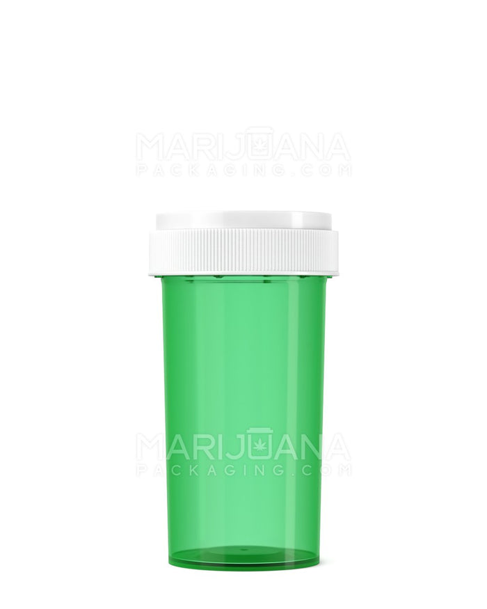 Child Resistant Green Reversible Cap Vials | 40dr - 10g | Sample Image