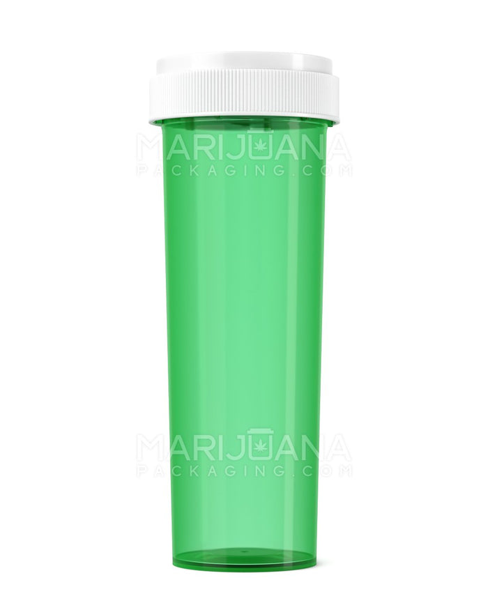 Child Resistant Green Reversible Cap Vials | 60dr - 14g | Sample Image