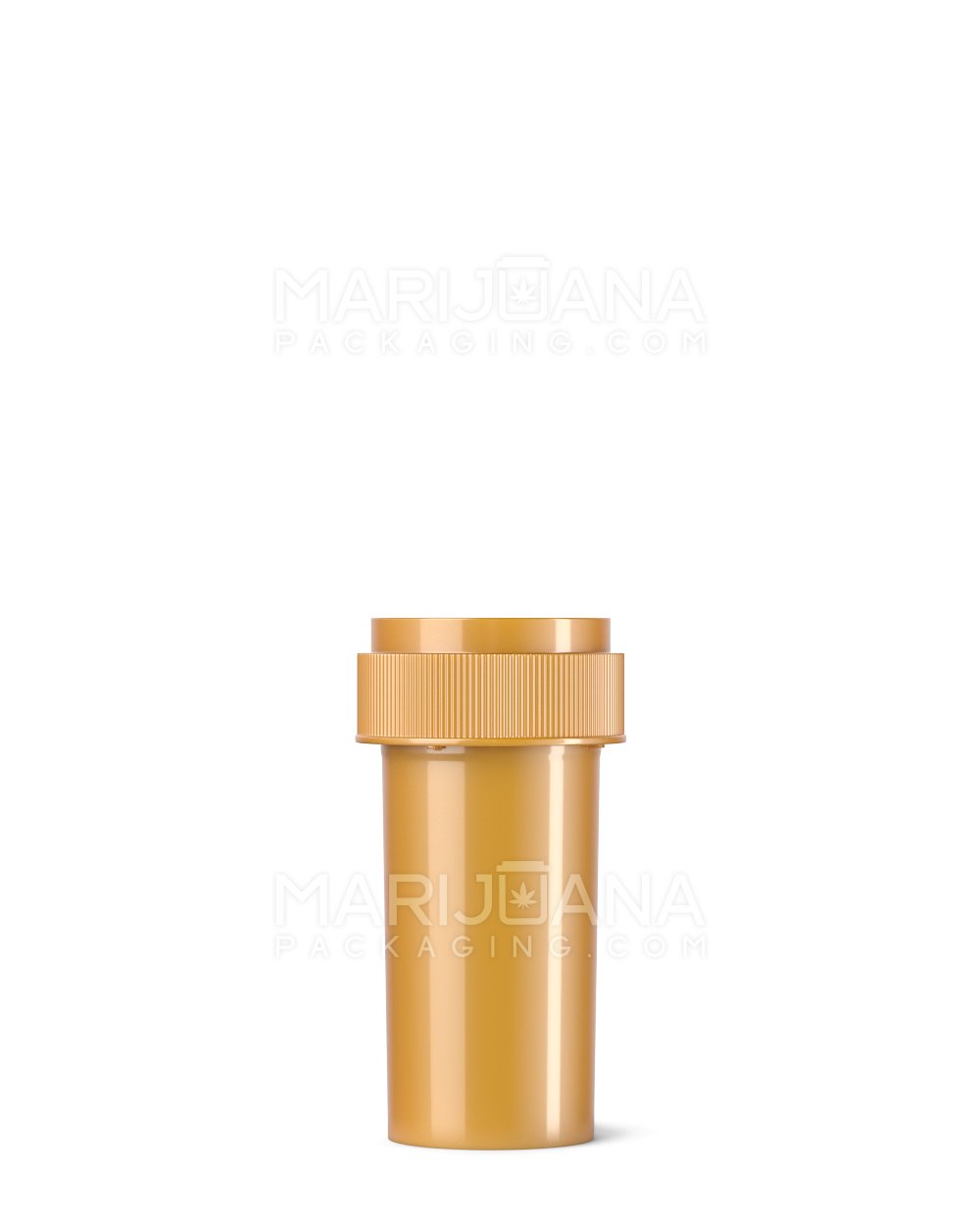 Child Resistant Opaque Gold Blank Cap Reversible Vials | 13dr - 2g | Sample - 1